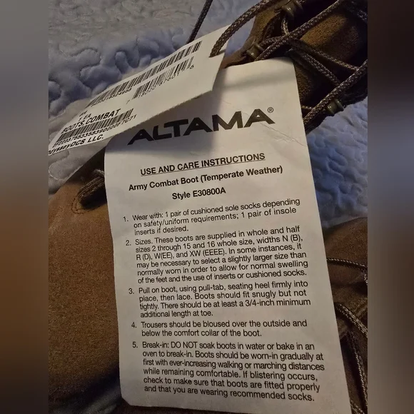 Altama Army Combat Boot (Temperate Weather) NWT Size 6R - Picture 2 of 7